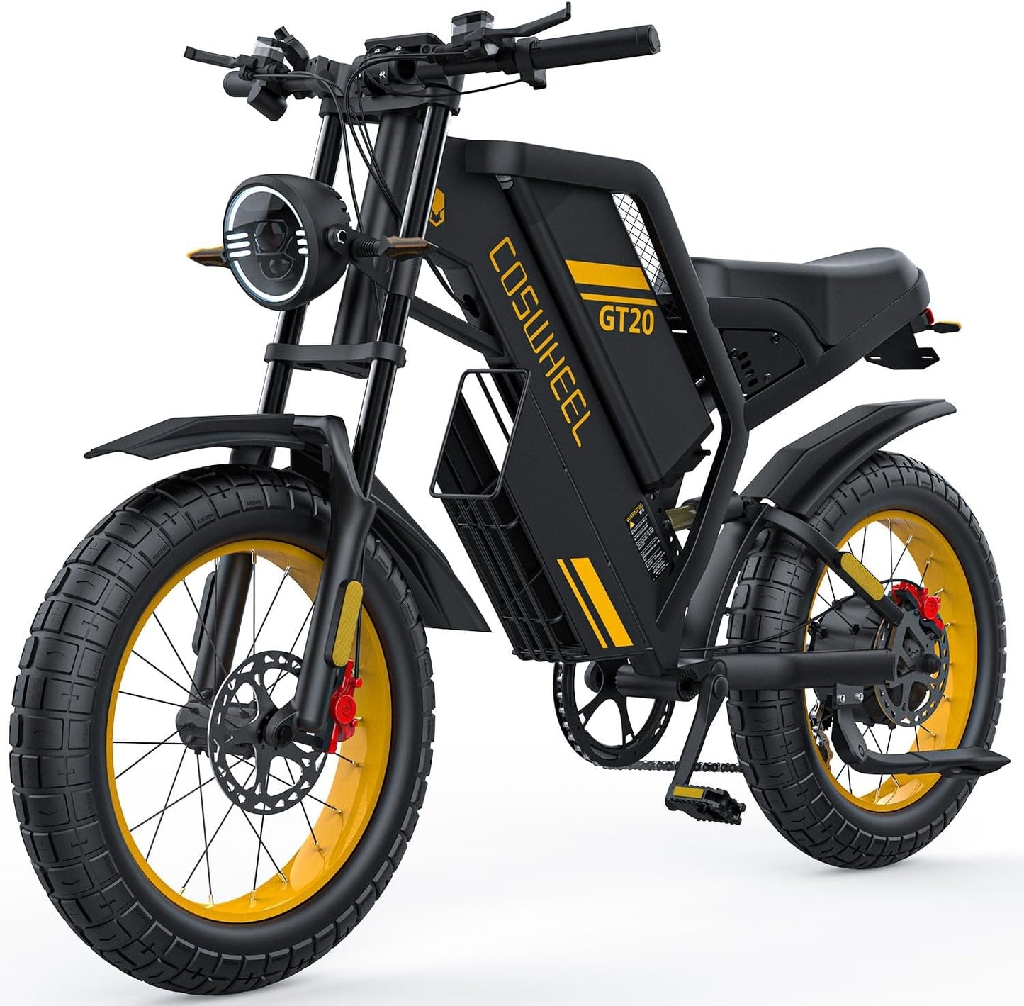 GT20 Electric Bike for Adults, Electric Dirt Bike with 1500W Motor 48V/25Ah Removable Battery, up to 31MPH Electric Motorcycle, Shimano 7-Speed, 20" X