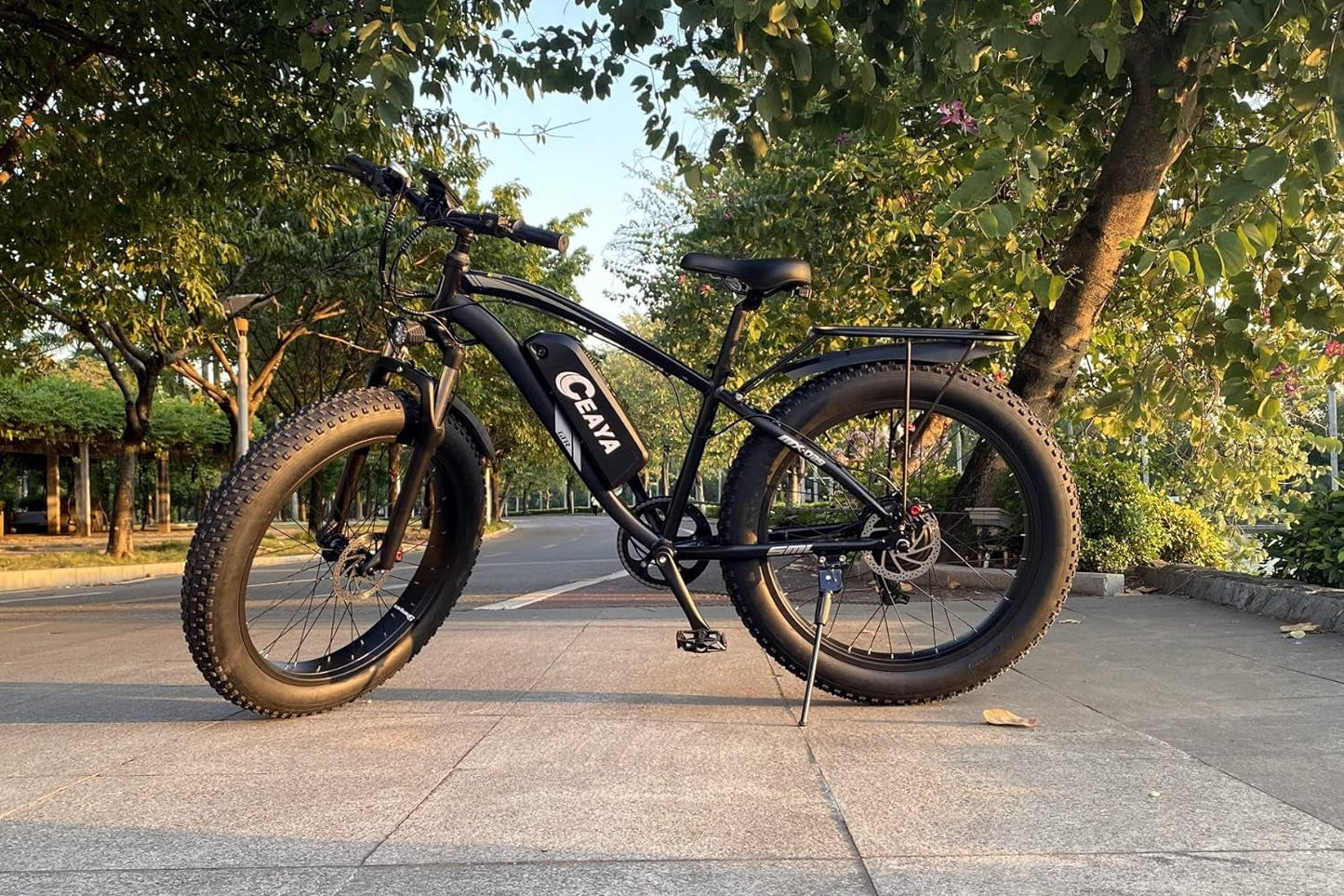 Electric Bike Adults, 26'' 1000W 48V 17Ah Ebike,Fat Tire Electric Bicycle, 7-Speed,Up to 40 Miles,Snow Beach Mountain E Bike