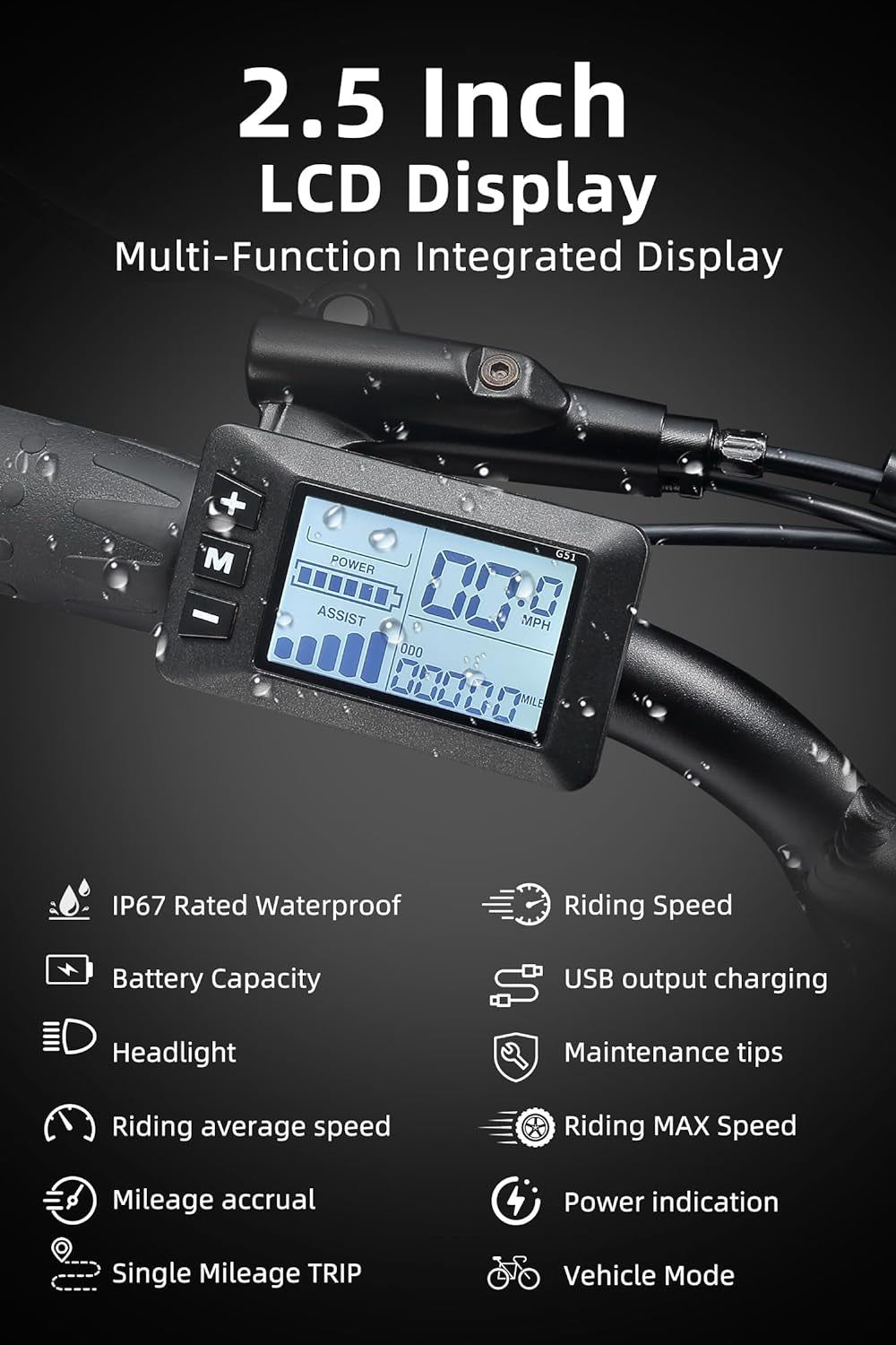Electric Bike for Adults with 750W Brushless Motor 28MPH Commuting Electric Mountain Bike 48V Removable Battery 12V LED Headlight 4.0 Fat Tire
