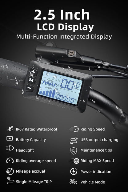 Electric Bike for Adults with 750W Brushless Motor 28MPH Commuting Electric Mountain Bike 48V Removable Battery 12V LED Headlight 4.0 Fat Tire