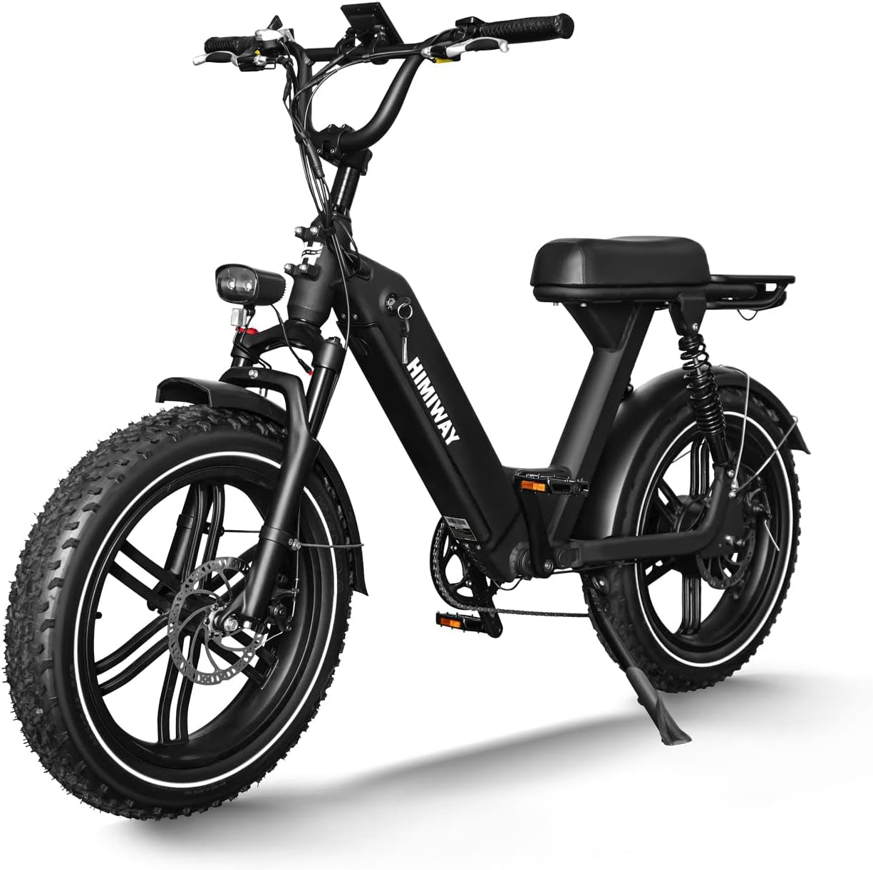 Escape Pro 20X4 Fat Tire Electric Bike 750W Moped Ebike, 50 Miles 48V 17.5Ah Removable Battery, Full Suspension Step-Thru E-Bikes, 330Lbs Payload,