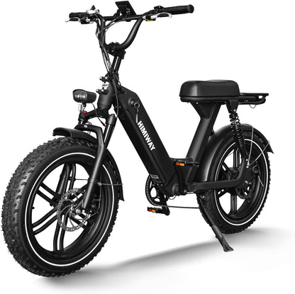 Escape Pro 20X4 Fat Tire Electric Bike 750W Moped Ebike, 50 Miles 48V 17.5Ah Removable Battery, Full Suspension Step-Thru E-Bikes, 330Lbs Payload,
