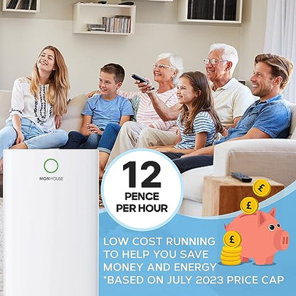 MONHOUSE 25L/Day Digital Dehumidifier - Large 4L Tank