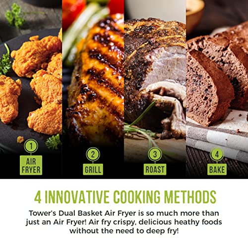 Tower T17088 Vortx 9L Duo Basket Air Fryer
