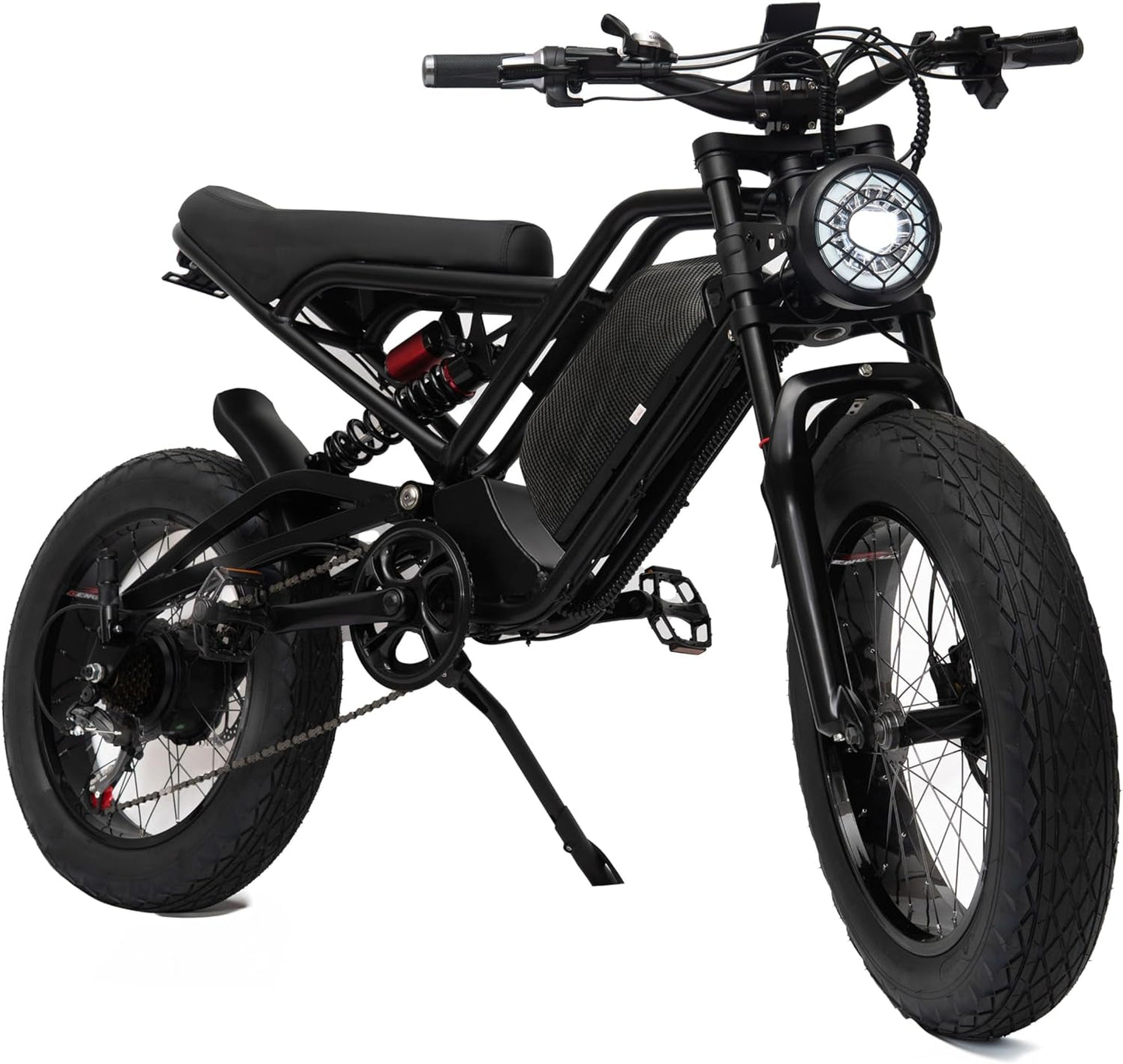 Black Raven - Full Suspension E-Bike. 48 Volt. 18 Ah. Full Twist Throttle.