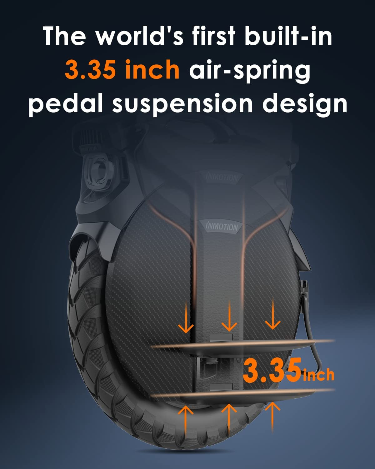 V11 Electric Unicycle - 18 Inch Self-Balancing Monowheel, Equipped with 3.35'' Air Suspension, 75 Miles Long Range, Maximum Speed of 34MPH and 35°