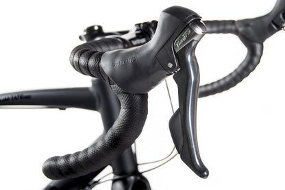 Illimitate Gravel Bike, Shimano Tiagra with Disc Brakes, Extra Wide Tires and Carbon Fork, Perfect for Road or Dirt Trail Adventure Touring, Matte