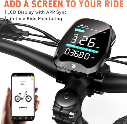 Electric Bike, 26"X 4" Fat Tire Ebike for Adults, 750W Motor Torque Sensor Mountain Bike 28Mph, 48V 20Ah Removable Battery 80Miles Adult Electric