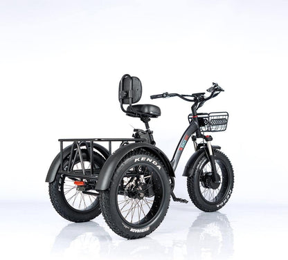 Alton Electric Trike Adult Tricycle Bike Fat Tire W/Cargo Basket - Electric Tricycle for Adults All-Terrain 500W Motor and 48V Lithium Rechargeable
