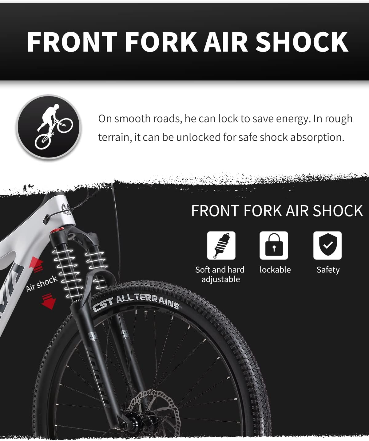 Carbon Fiber Mountain Bike Dual Suspension Bicycle, 17''/19'' Carbon Frame 27.5''/29'' Wheel Adult Mountain Bicycle with M6100 12 Speed Soft Tail All