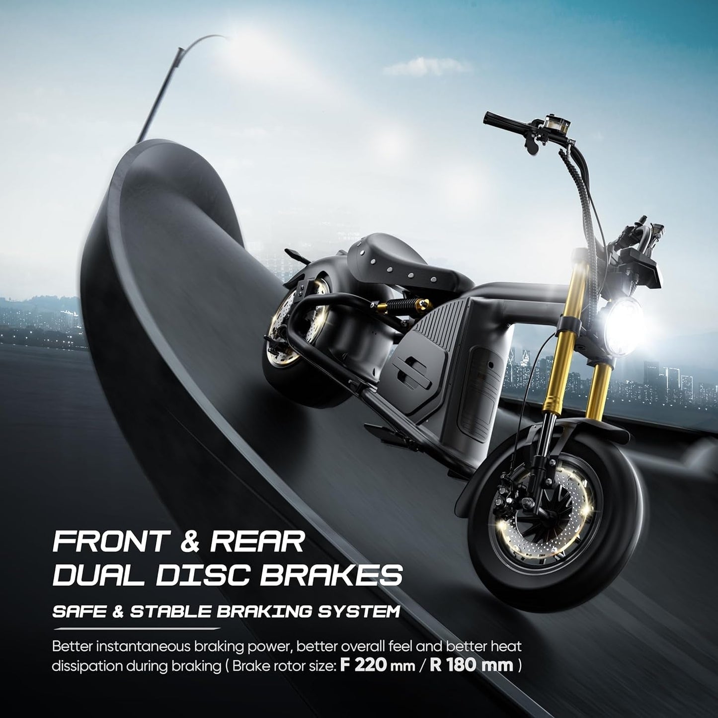4000W 50MPH M8S Electric Motorcycle for Adults, 72V 35Ah Lithium Battery 70 Miles Long Range, Full Suspension Dual Hydraulic Brakes Comfortable Ride,