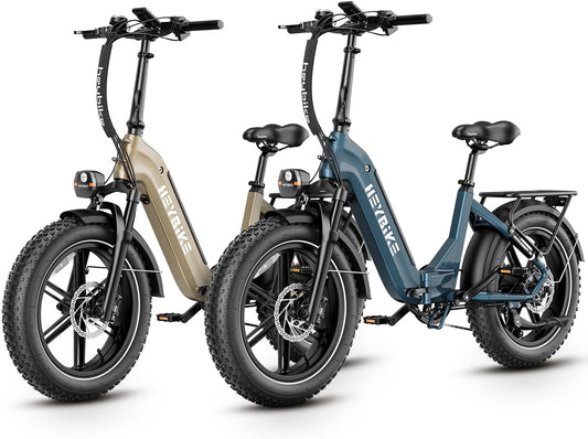 Ranger S Electric Bike for Adults, Foldable 750W Ebike, 20" X 4.0 Fat Tire Step-Thru Electric Bicycle, 48V 14.4AH Removable Battery Commuter E Bike,