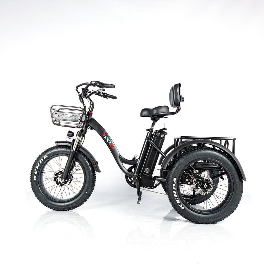Alton Electric Trike Adult Tricycle Bike Fat Tire W/Cargo Basket - Electric Tricycle for Adults All-Terrain 500W Motor and 48V Lithium Rechargeable