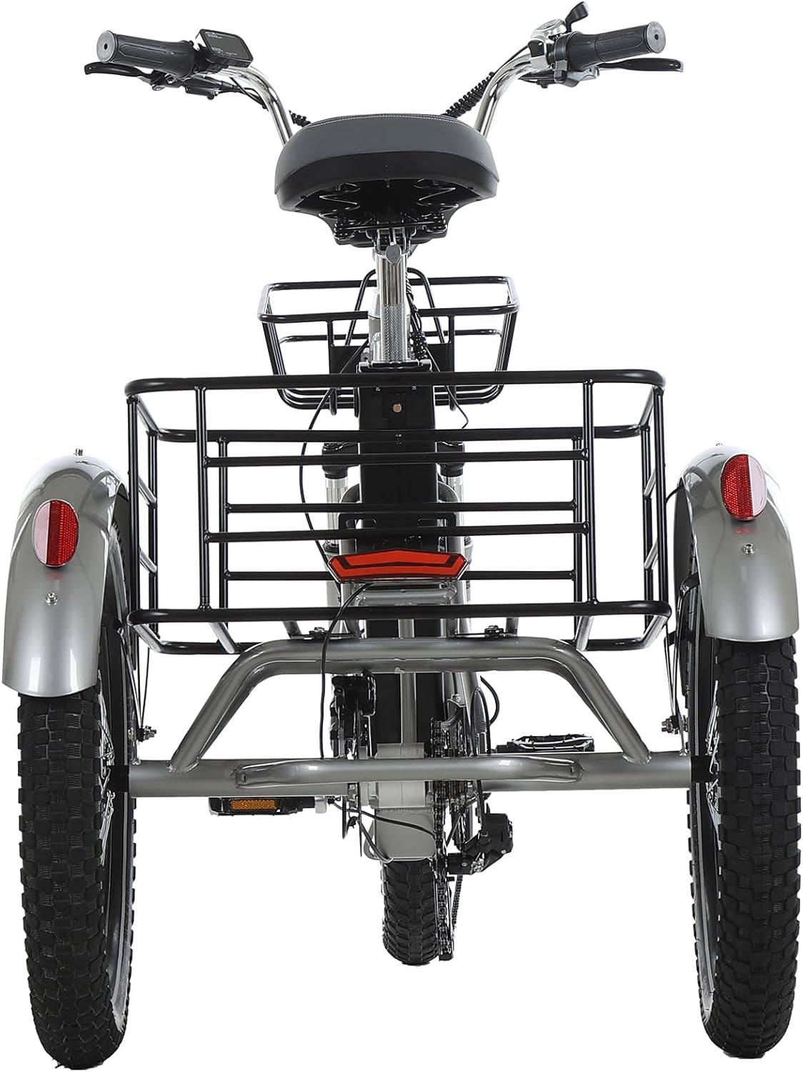 Adult Electric Tricycle 20-Inch Hub Electric Bicycle, 17.5AH Detachable Lithium Battery, 500W 48V Super High Power, Home, Travel, Off-Road, Fast