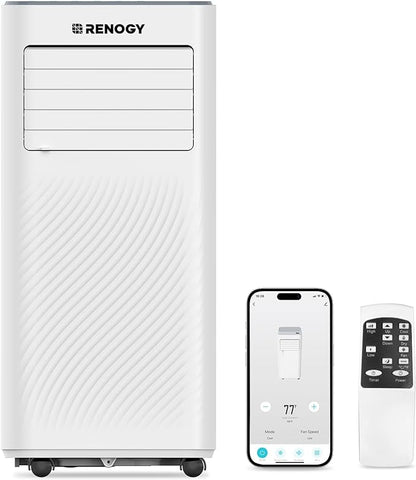 Renogy 8,000 BTU Portable Air Conditioners, WiFi Enabled, Remote Control, Cooling