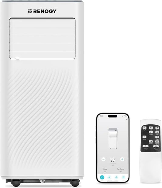 Renogy 8,000 BTU Portable Air Conditioners, WiFi Enabled, Remote Control, Cooling