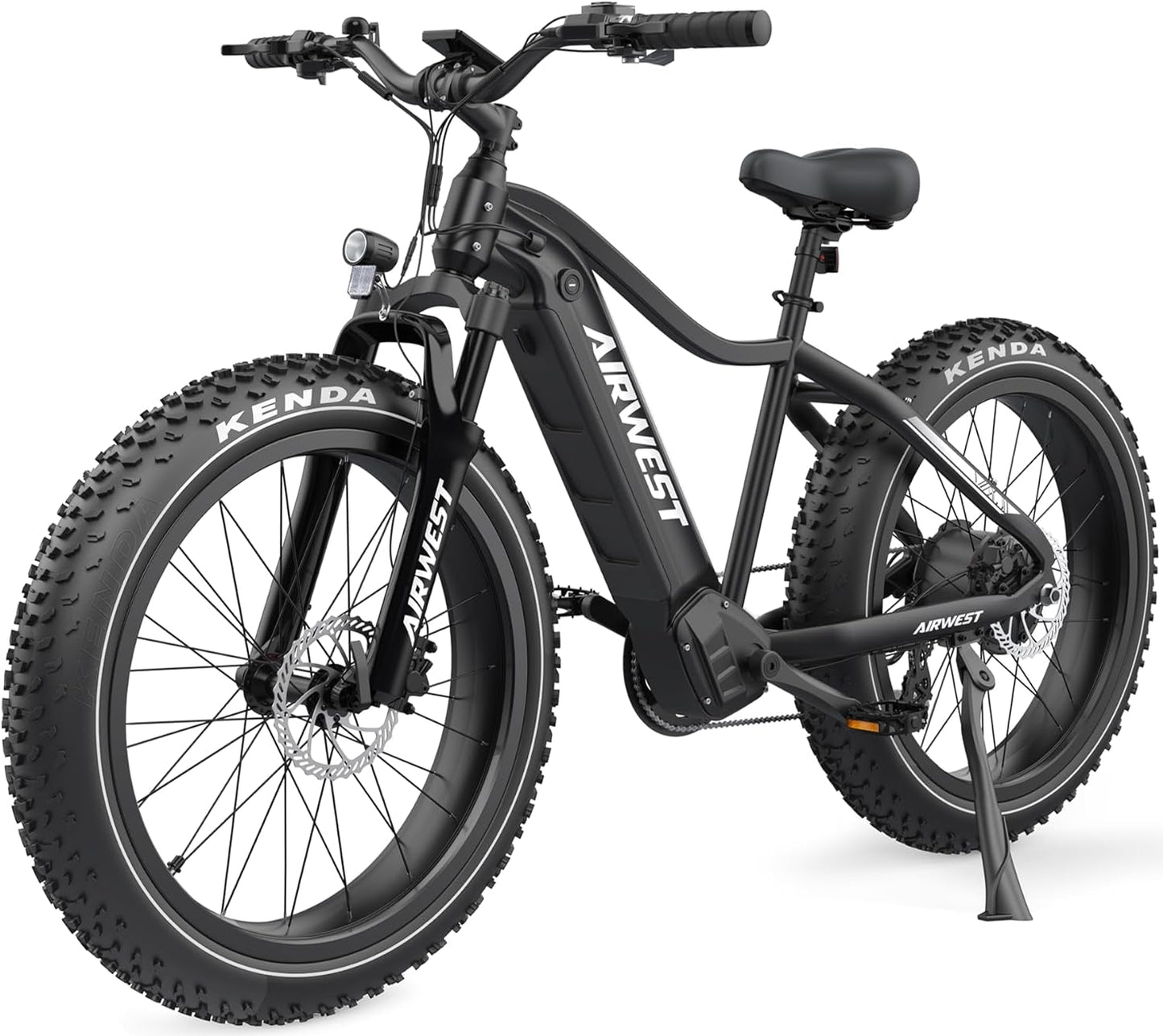 Electric Bike, 750W Bafang Motor 28MPH Ebikes for Adult, 26" Fat Tire Electric Bicycle with Removable 48V 15Ah LG Battery & Fast Charger, Shimano