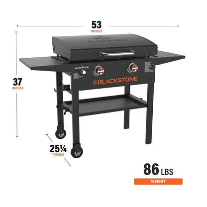 BLACKSTONE 1883 Original 28” Griddle with Integrated Protective Hood