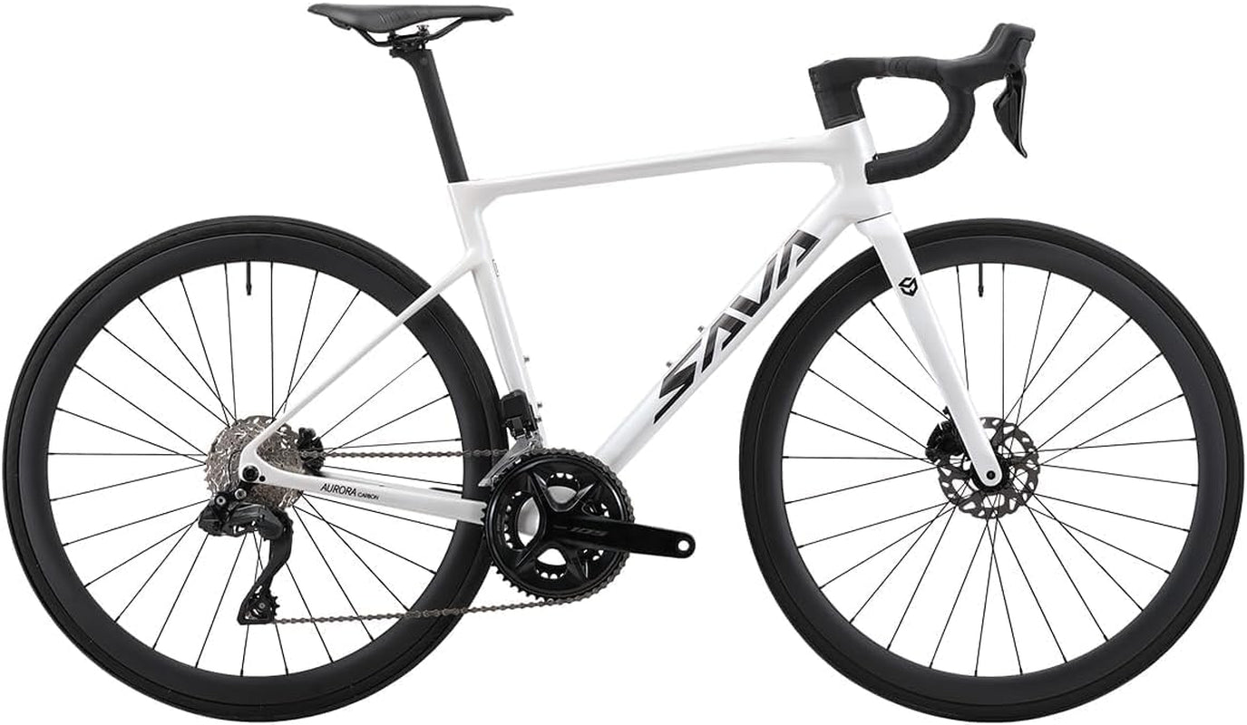 Carbon Road Bike Lightweight 24-Speed Shifting Road Bicycle with Shimano 105 Di2 7170 Groupset, T1000 Carbon Frame with 700C Carbon Wheelset Disc