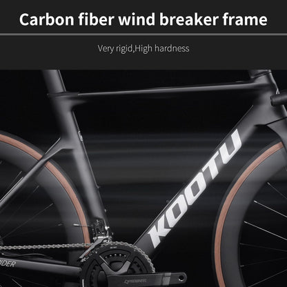 Carbon Road Bike, Full Carbon Fiber Disc Brake Lightweight Racing Bicycle with 105 R7120 24 Speed Groupset and Hydraulic Disc Brake for Adult