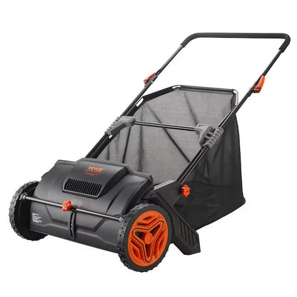 VEVOR Push Lawn Sweeper 21-inch Leaf & Grass Collector