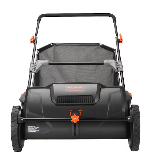 VEVOR Push Lawn Sweeper 21-inch Leaf & Grass Collector