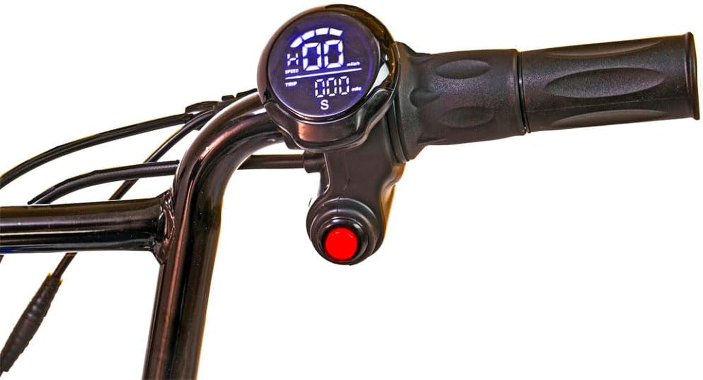 TT1000R, 1000W 48V Lithium Ion, 4 Speeds, 30 Mph, up to 350Lb Rider, Electric Mini Bike