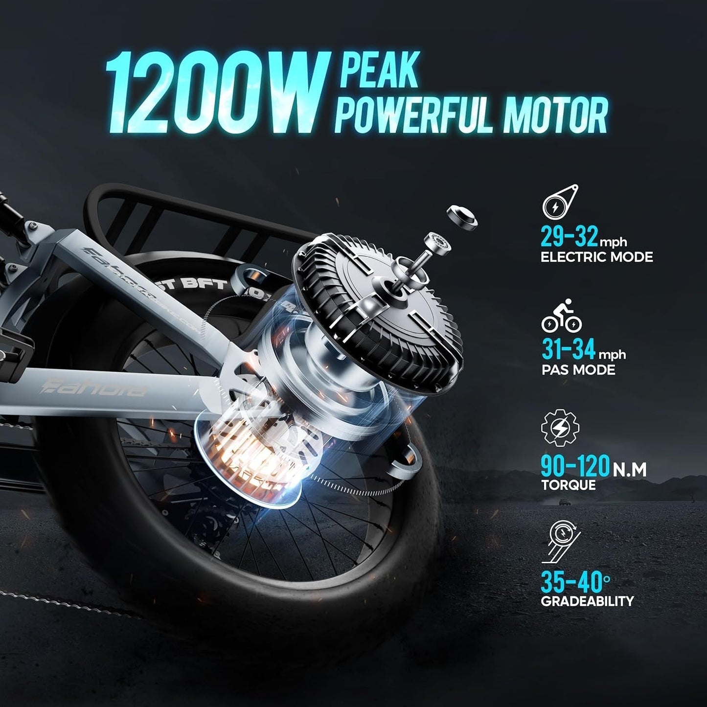 Juliet Electric Bike for Adults,1000W 60AH Electric Bike 20 "Fat Tire Long Range Full Suspension Color Display Mountain Bike for Longer Trip Commute