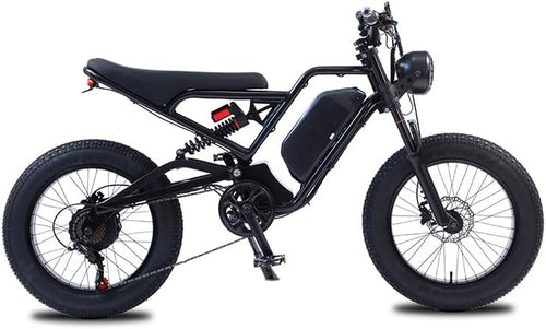 Black Raven - Full Suspension E-Bike. 48 Volt. 18 Ah. Full Twist Throttle.