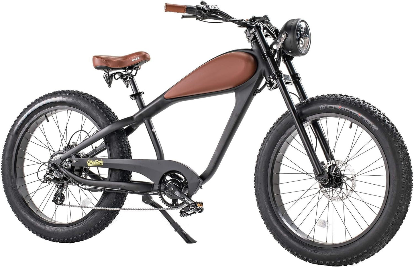 Adult Electric Bicycle 750W 26 Inch Fat Tire Cafe Racer Beach Cruiser Bike