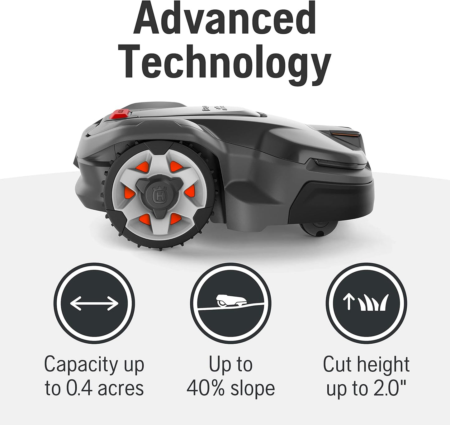 Husqvarna Automower 415X Robotic Lawn Mower with GPS Assisted Navigation, Automatic Lawn Mower