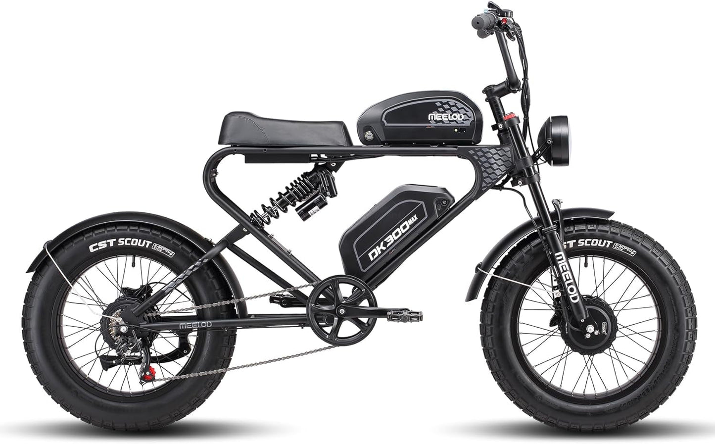 Electric Bike for Adults,Dual Motor & Dual Battery,20" X 4.0 Fat Tire Electric Bicycle with 48V 40Ah Removable Battery, up to 35MPH & 150Miles, Shock