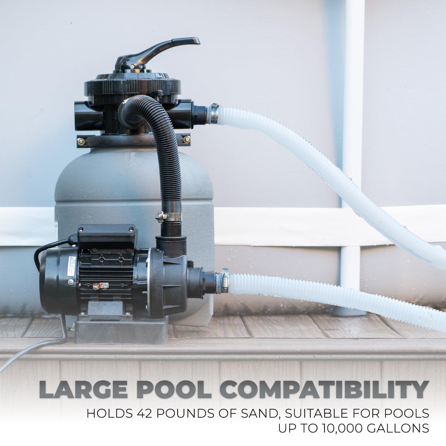 XtremepowerUS 12" Sand Filter for Above-Ground Swimming Pools Max 2