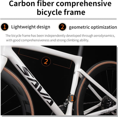 Carbon Road Bike,Lightweight Full Carbon Racing Bicycle with Shimano R7120 24S Shift Groupset and Hydraulic Oil Disc Brake,Dis Brake Bike with Carbon