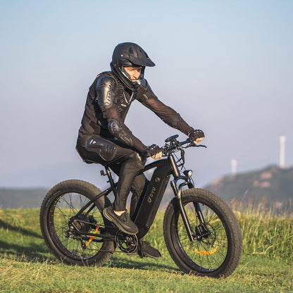Electric Bike for Adult up to 80 Miles Long Range Mountain E-Bike, 750W 26" Fat Tire Electric Bicycle with Removable 48V 20Ah Battery, 7-Speed Dual