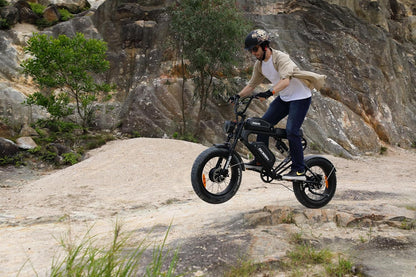 MEELOD Electric Bike for Adults with 2400W Dual Motor, 35Mph Max Speed, 48V 40Ah Dual Battery Ebikes for Adults, 20" X 4.0 Fat Tire Electric Bike,