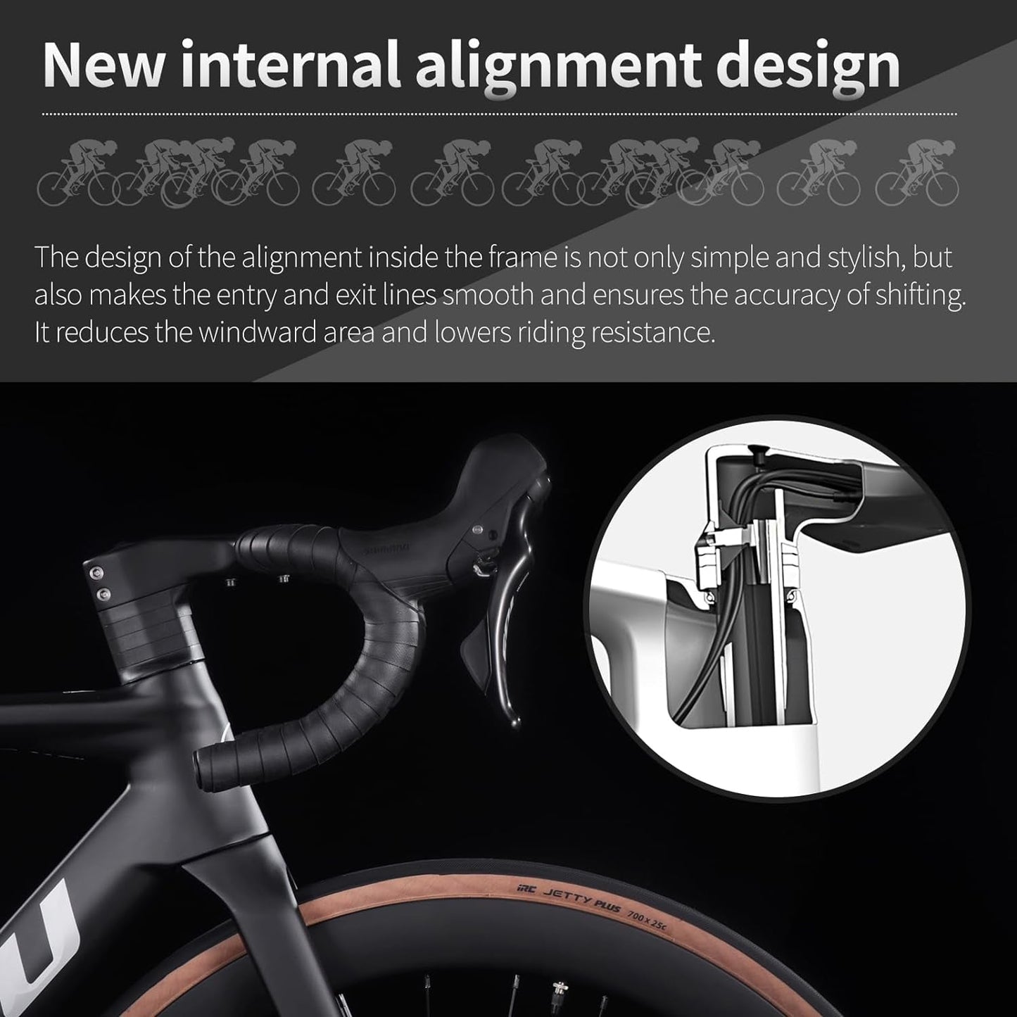 Carbon Road Bike, Full Carbon Fiber Disc Brake Lightweight Racing Bicycle with 105 R7120 24 Speed Groupset and Hydraulic Disc Brake for Adult