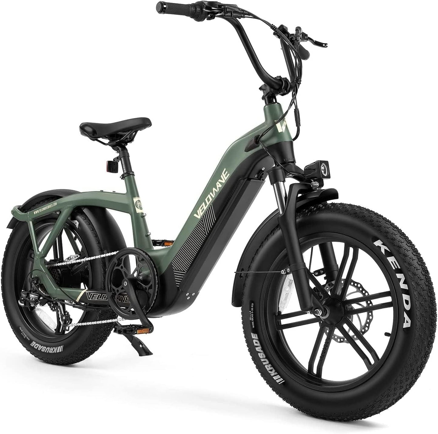 Electric Bike for Adults 750W BAFANG Motor 48V 15Ah Removable LG Cells Battery 20" X 4.0 Fat Tire Ebike Step-Thru Electric Bicycle with Shimano