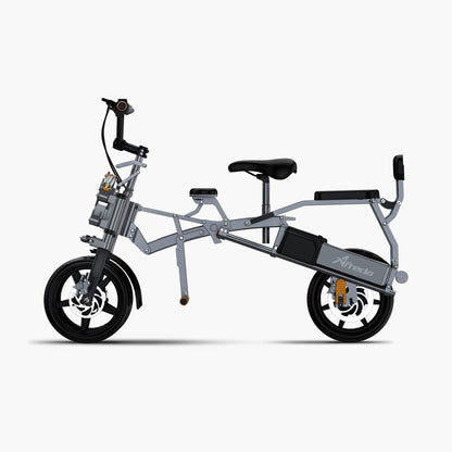 Official S6 Electric Tricycle Bike Ultra Safety Compact Folding 3 Wheel Fold-In-1S Reverse 3-Wheel E-Bike 48V 500W 15.6AH 14'' Hydraulic Brake Shock