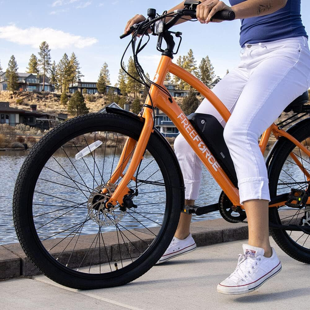 Electric Bike for Adults, Lightweight Ebike with 375W Bafang Motor, Kenda Tires, Shimano Drivetrain, 8 Gears, Throttle, Pedal Assist