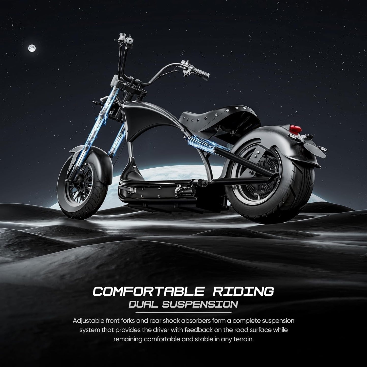 DOT Approved M1P Pro Electric Motorcycle for Adults, 4000W Motor 49MPH 55 Mlies Long Range,60V 42AH Battery Full Suspension, Dual Battery Option