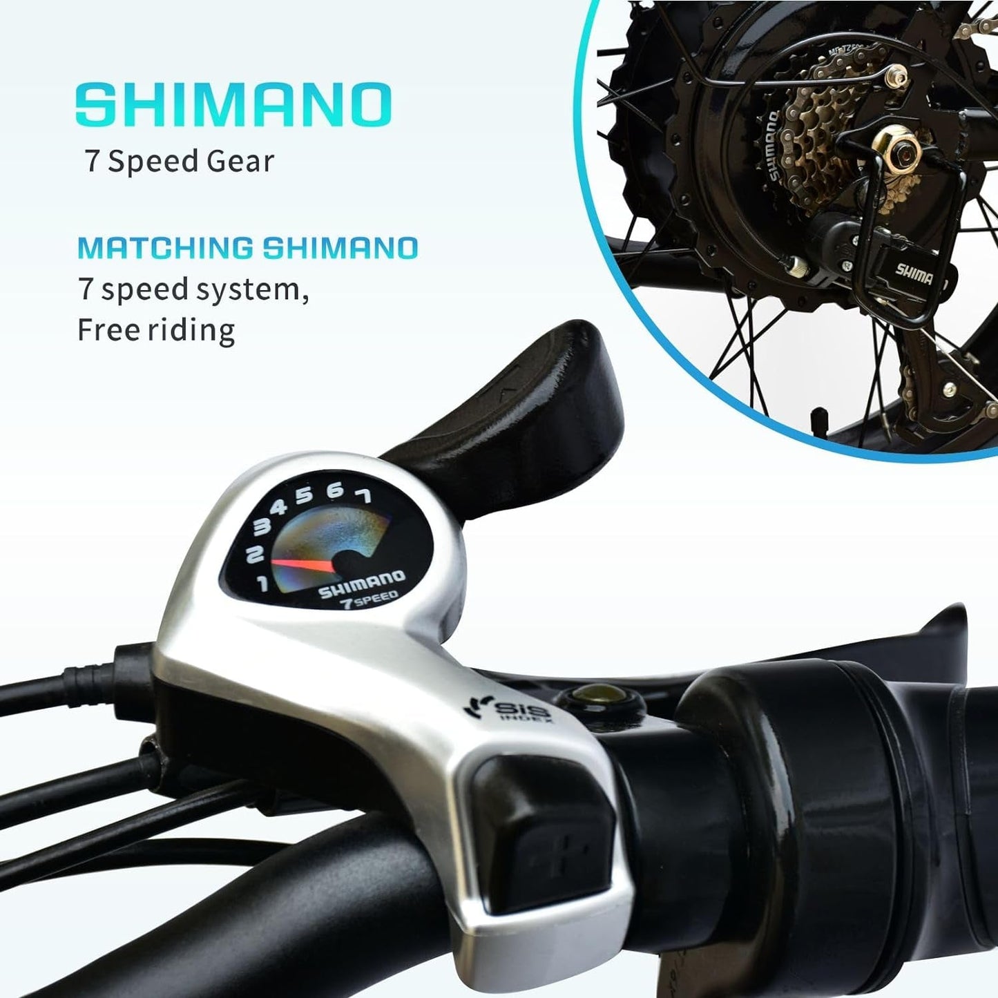 Electric Bike for Adults 20" Ebike 750W Motor Samsung 48V 30Ah Removable Battery Fat Tire Electric Bike Mountain Beach Snow Bike 30MPH…