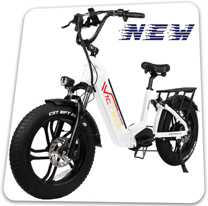 750W Electric Bike for Adults 20Ah LG Cell Battery Full Suspension 30Mph 20" X4.0 Fat Tire Ebike Cruise Control 7-Speed Commuter Bicycle