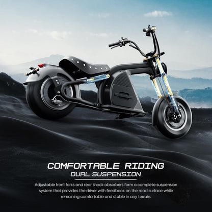 4000W M8S Electric Motorcycle for Adults,50 MPH 72V 35Ah Lithium Battery 70 Miles Long Range, Full Suspension Dual Hydraulic Brakes,Ip6 Color LCD