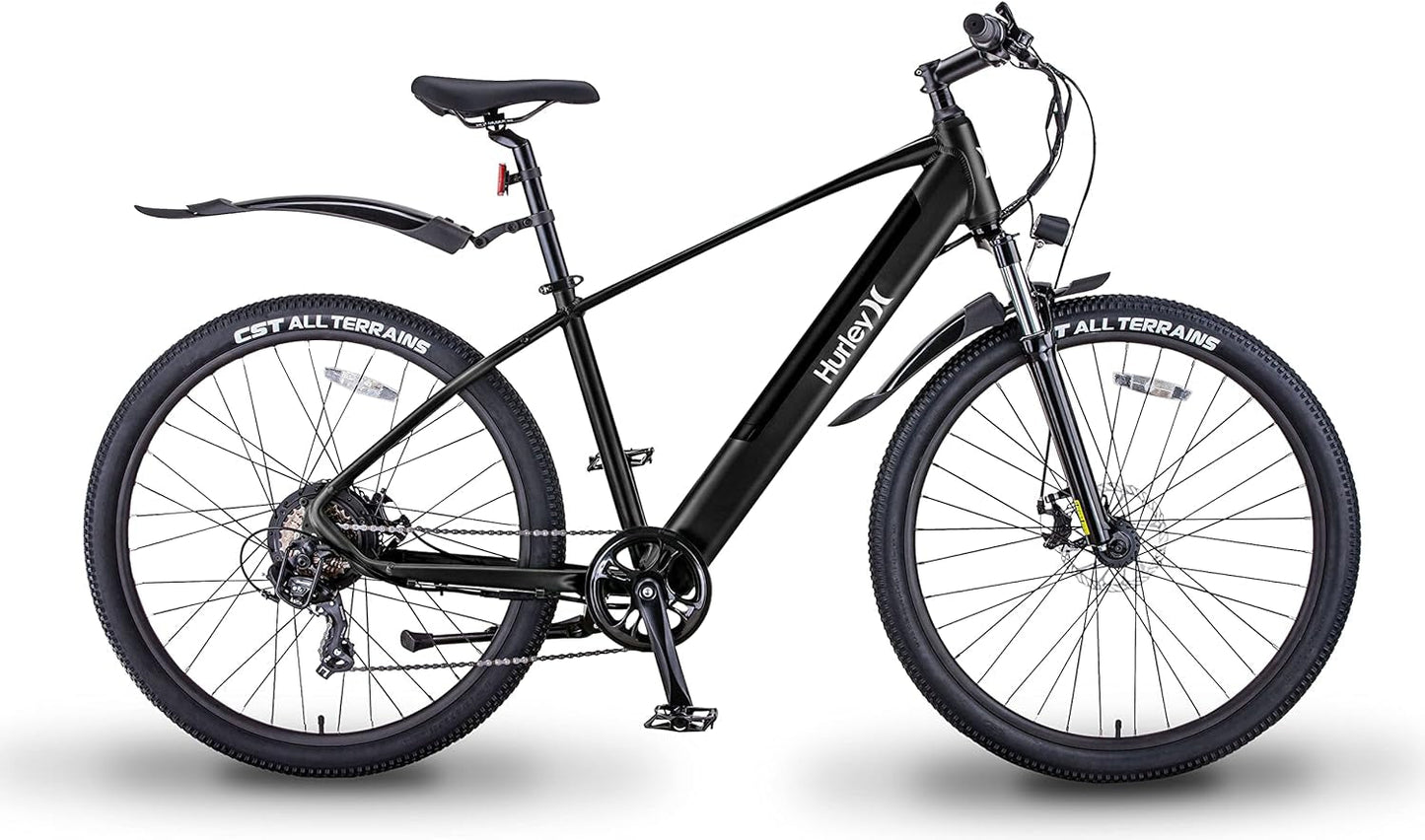 Electric Bikes Tailslide Mountain Bike E-Bike (Black, Medium / 17 Fits 5`6″-6`2″)