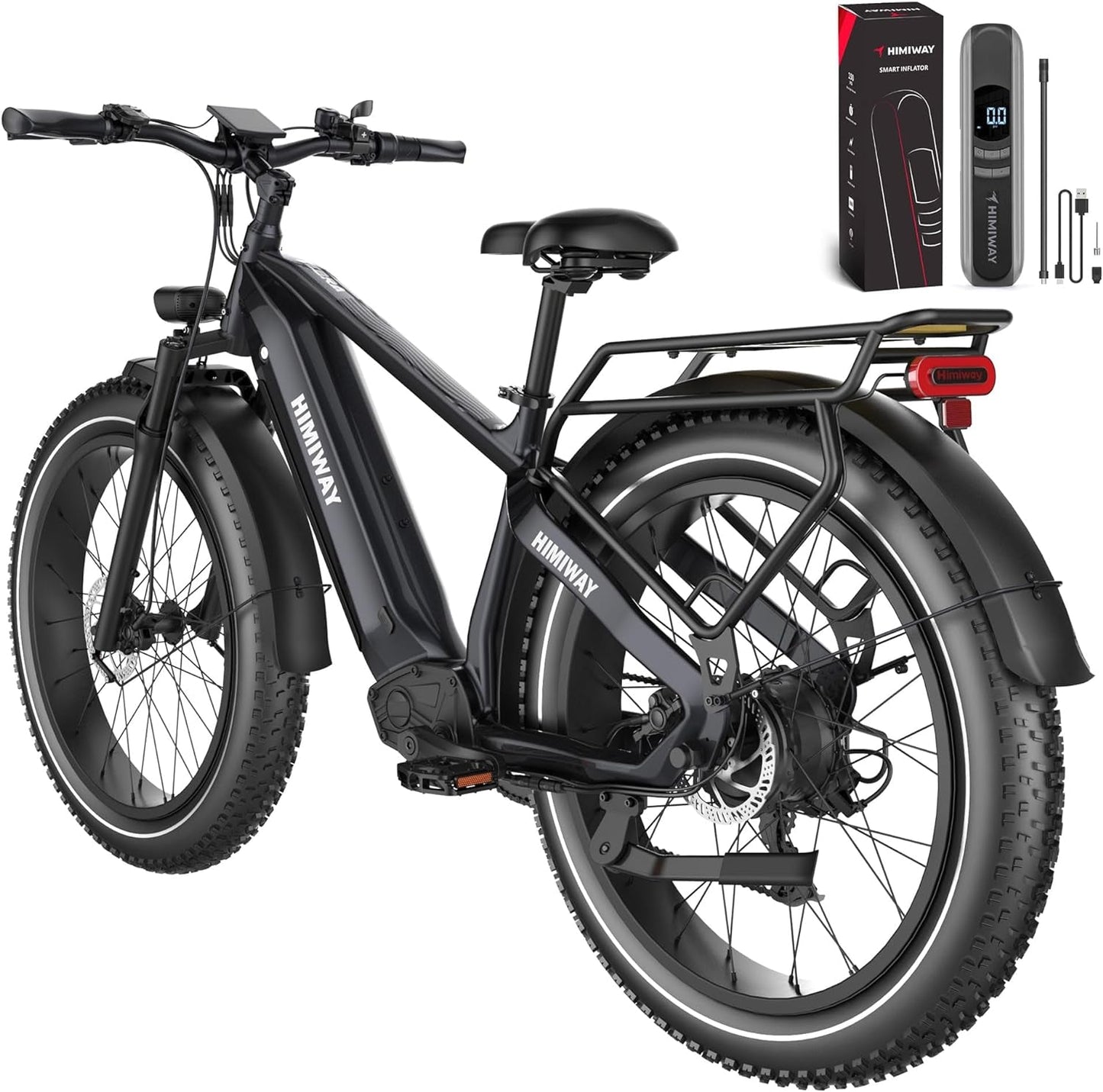 Zebra Step over with Electric Bike Inflator