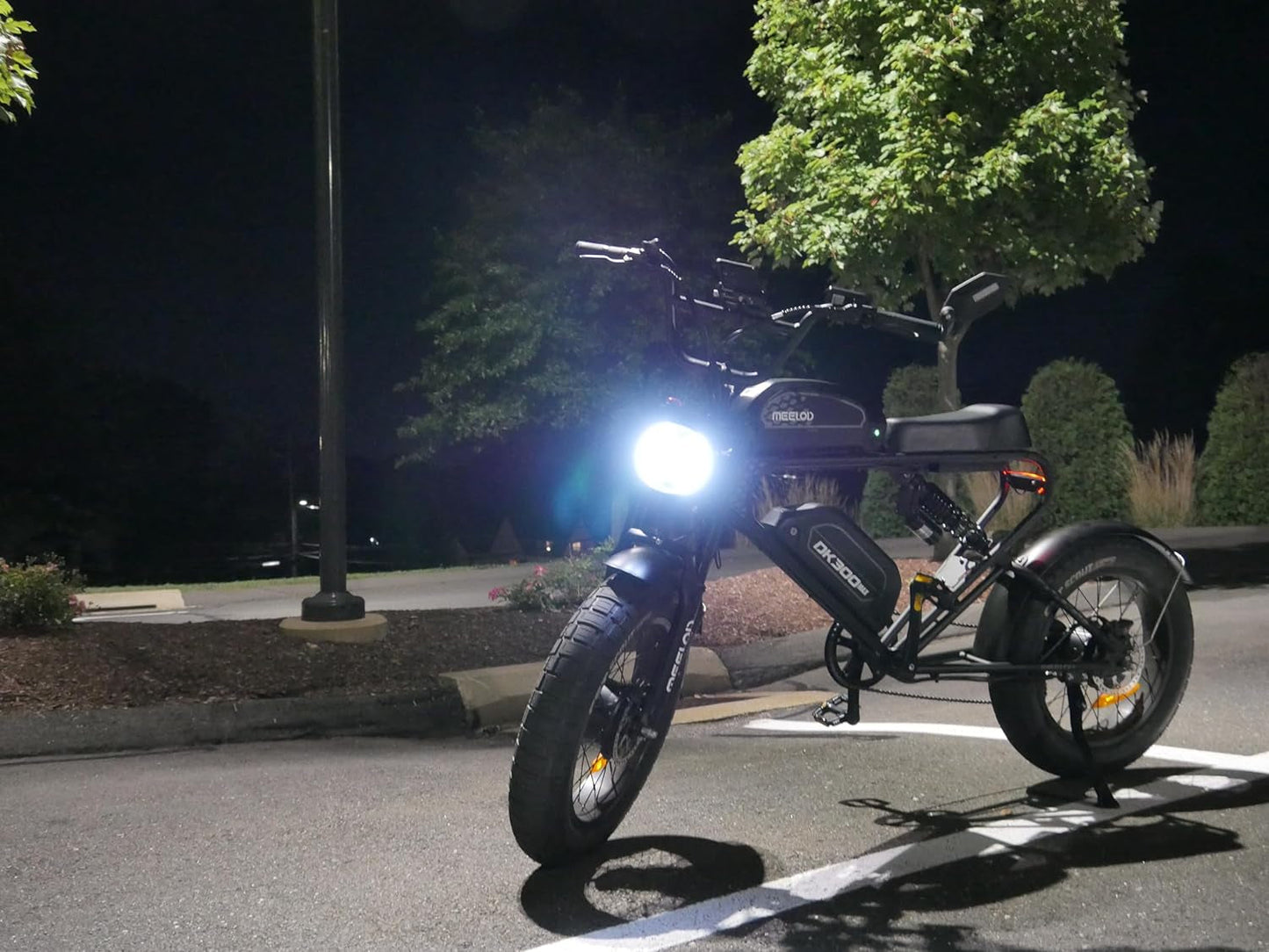 MEELOD Electric Bike for Adults with 2400W Dual Motor, 35Mph Max Speed, 48V 40Ah Dual Battery Ebikes for Adults, 20" X 4.0 Fat Tire Electric Bike,