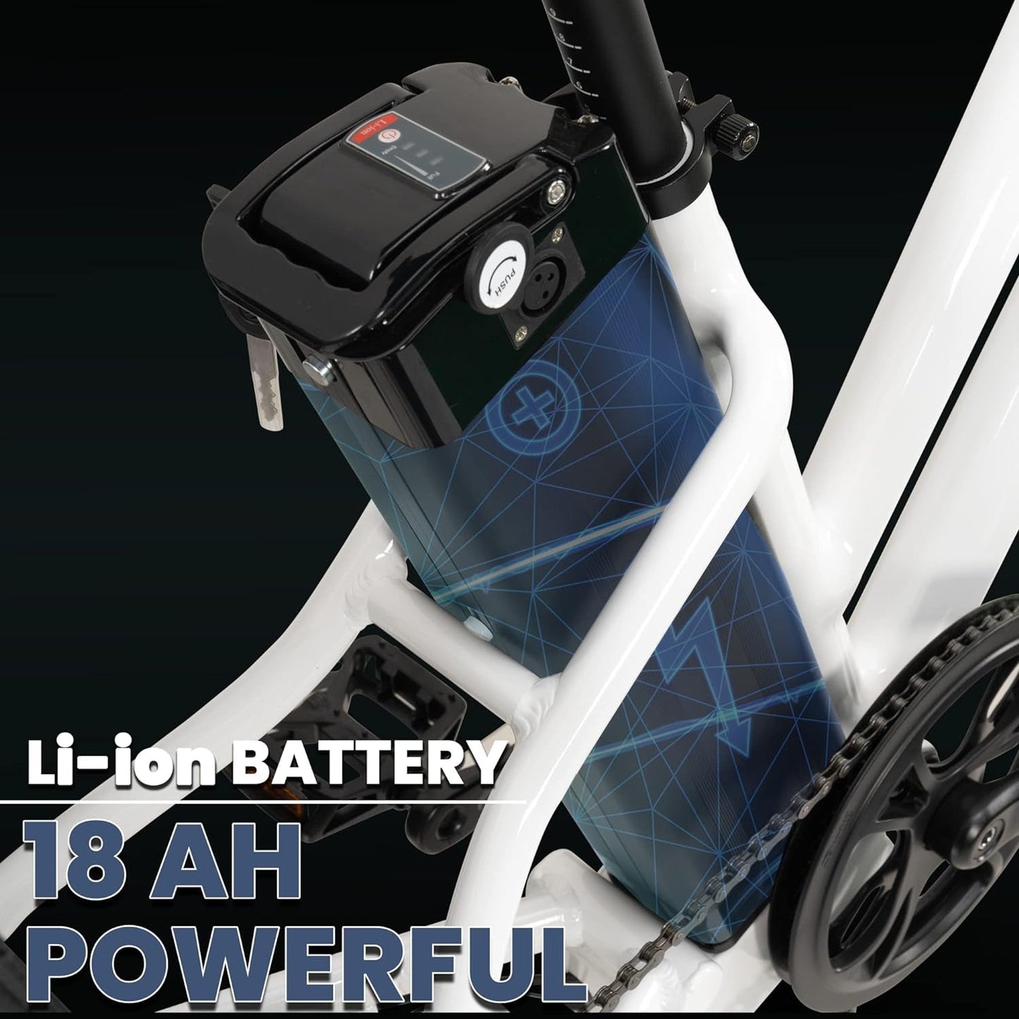 Electric Trike, 3 Wheel Motorized Bicycle with Big Wheels, Comfortable Three Wheel Tricycle for Adults, 750W Motor