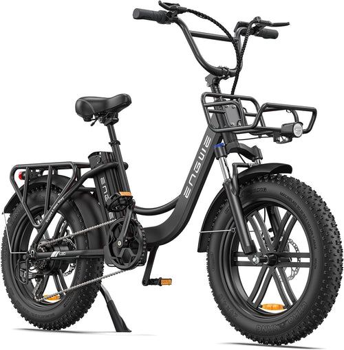 L20 750W Electric Bike for Adults Women - 20" Fat Tire Step-Thru E-Bike with 48V 13AH Battery, Shimano 7-Speed, Dual Shock Absorber - Perfect for