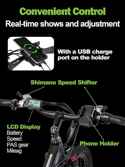 Electric Bike for Adults 750W Ebike 29" Bicicleta Electrica with 48V 13Ah/17.5Ah Waterproof Battery, Electric City Commuter Mountain Bike up to 32MPH